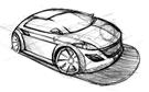 Ballpoint car sketch