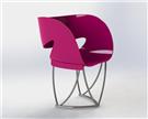 pacman chair - pink